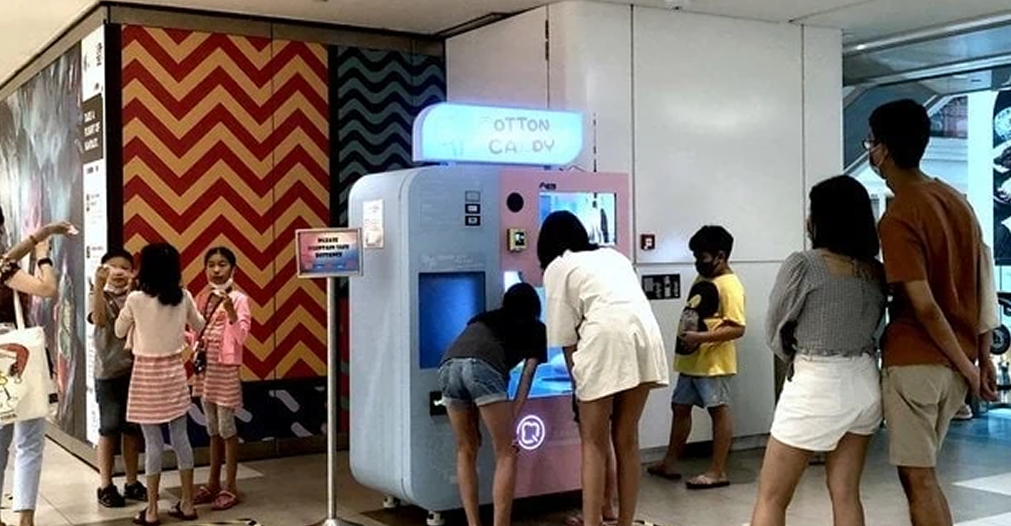 COTTON CANDY VENDING MACHINE